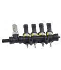 IN03 Super (Max) Injectors Rail 4 Cylinders Complete